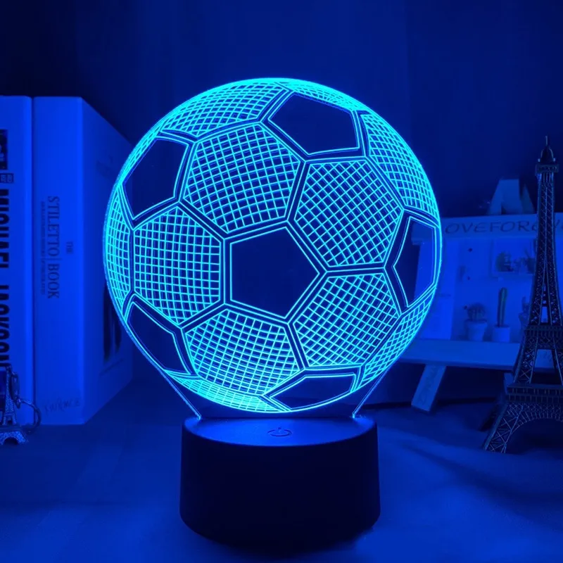 Soccer Ball Shaped 3D Night Lights