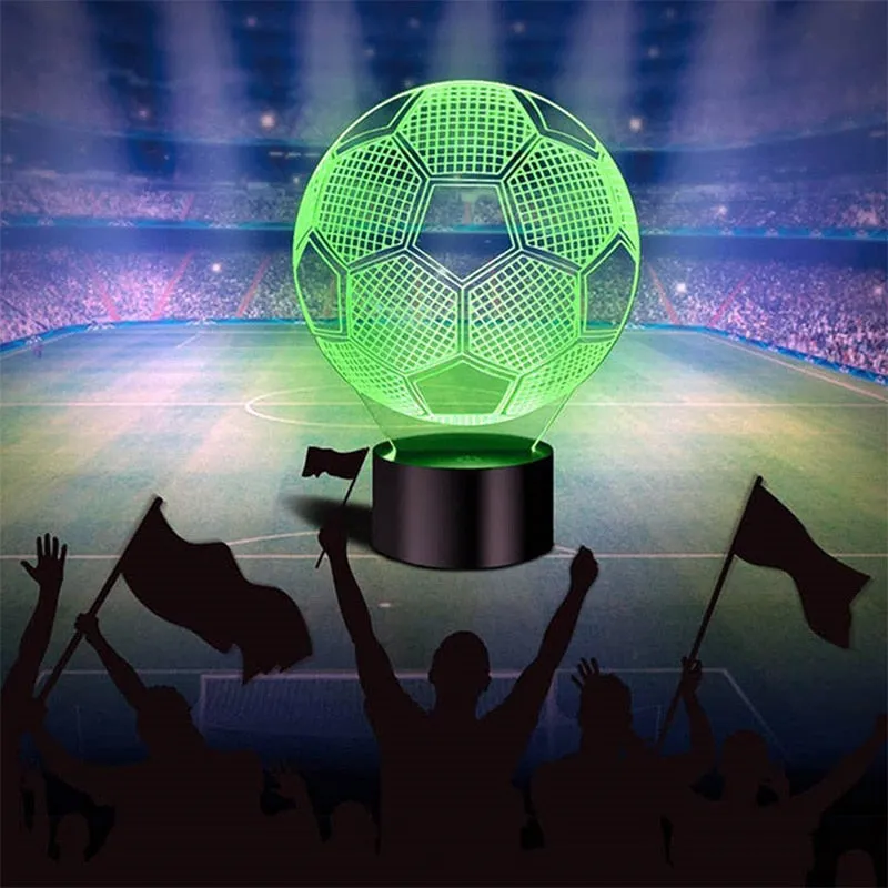 Soccer Ball Shaped 3D Night Lights