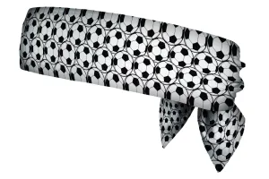 Soccer Balls Black White Head Tie (SKU 1206 HTB)