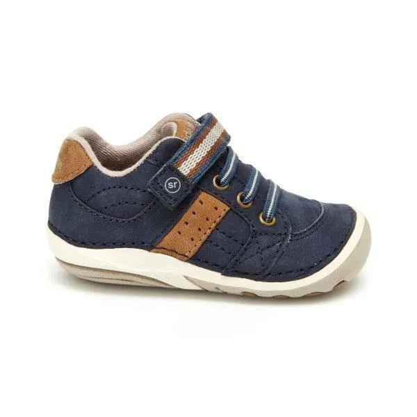 Soft Motion Artie (First Walking) Sneaker - Navy/Tan