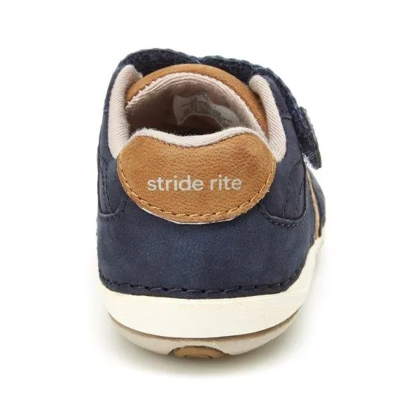 Soft Motion Artie (First Walking) Sneaker - Navy/Tan