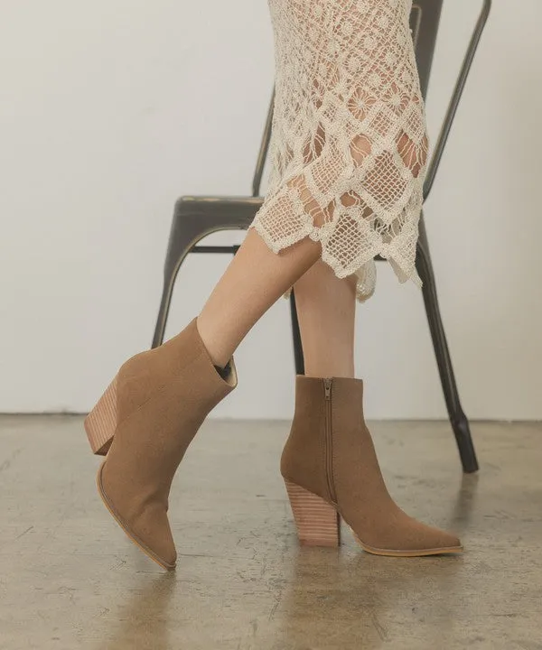 Sonia Western Ankle Booties // BROWN OR OFF WHITE