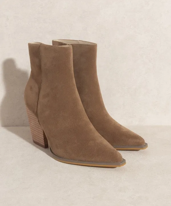 Sonia Western Ankle Booties // BROWN OR OFF WHITE