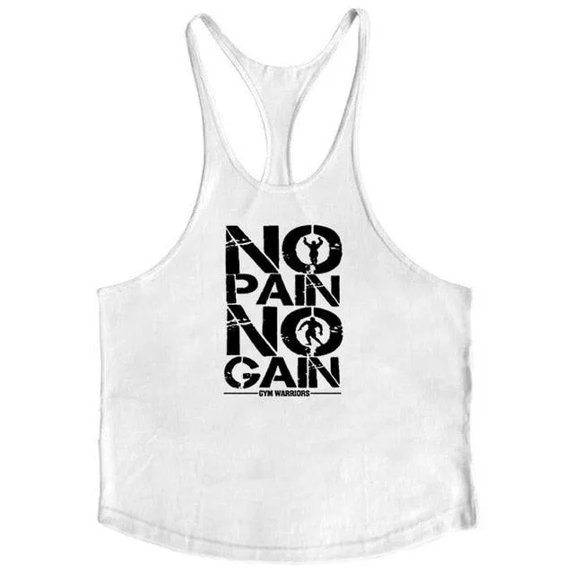 Stringer Tank Tops - Men's Sportswear Vest - Fitness Clothing Sleeveless Shirts (TM7)