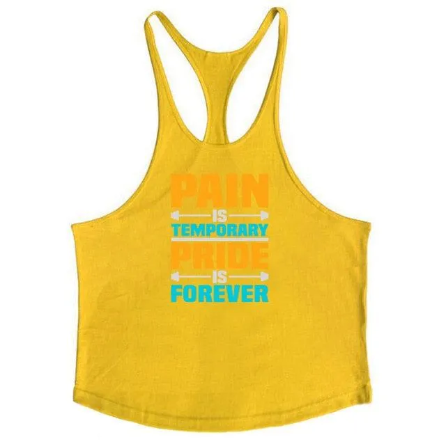 Stringer Tank Tops - Men's Sportswear Vest - Fitness Clothing Sleeveless Shirts (TM7)