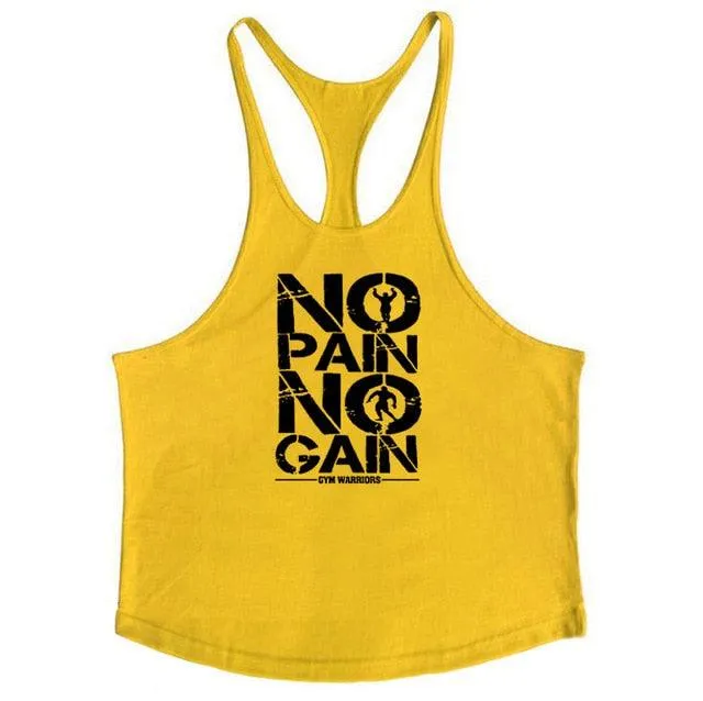 Stringer Tank Tops - Men's Sportswear Vest - Fitness Clothing Sleeveless Shirts (TM7)