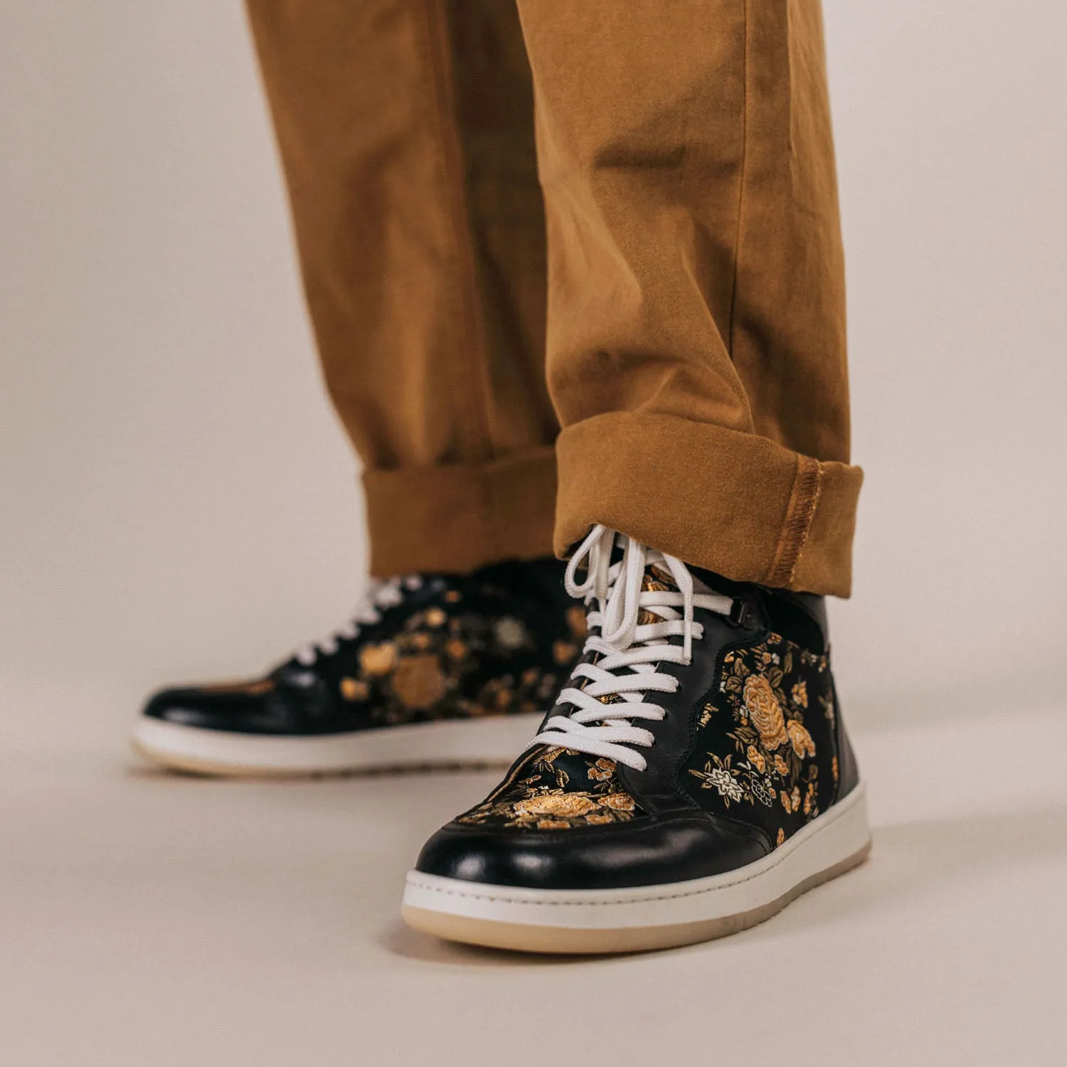 The Rapido High-top Sneaker in Eden Noir