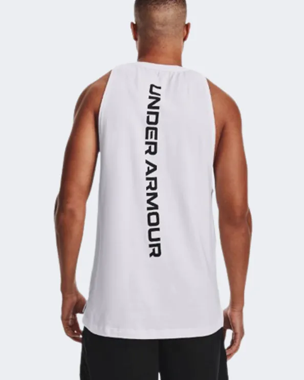 Under Armour Baseline Cotton Men Basketball Tank White/Black