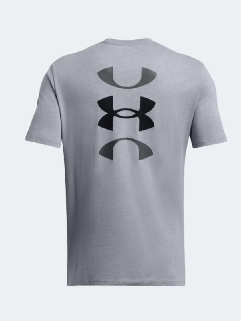 Under Armour Basketball Logo Court Men Basketball T-Shirt Steel Heather/Black