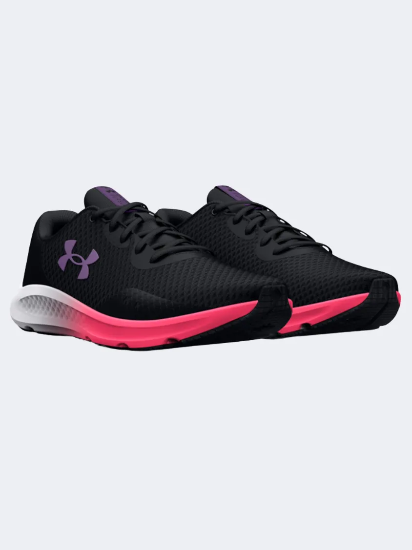 Under Armour Charged Pursuit 3 Women Running Shoes Black/Pink