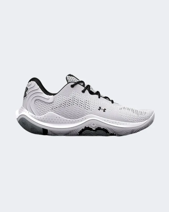 Under Armour Spawn 4 Men Basketball Shoes White/Silver 3024971-102