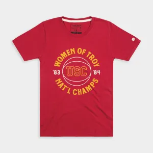 USC Women of Troy Retro Basketball Tee