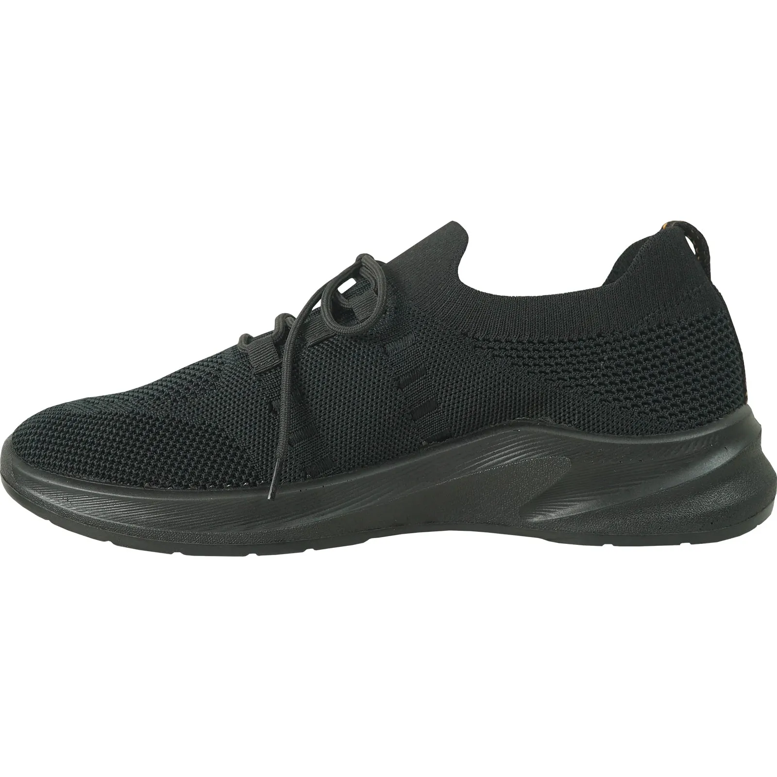 VANGELO Men Slip Resistant Shoe JIMMY-1 Black  - Wide Width Available