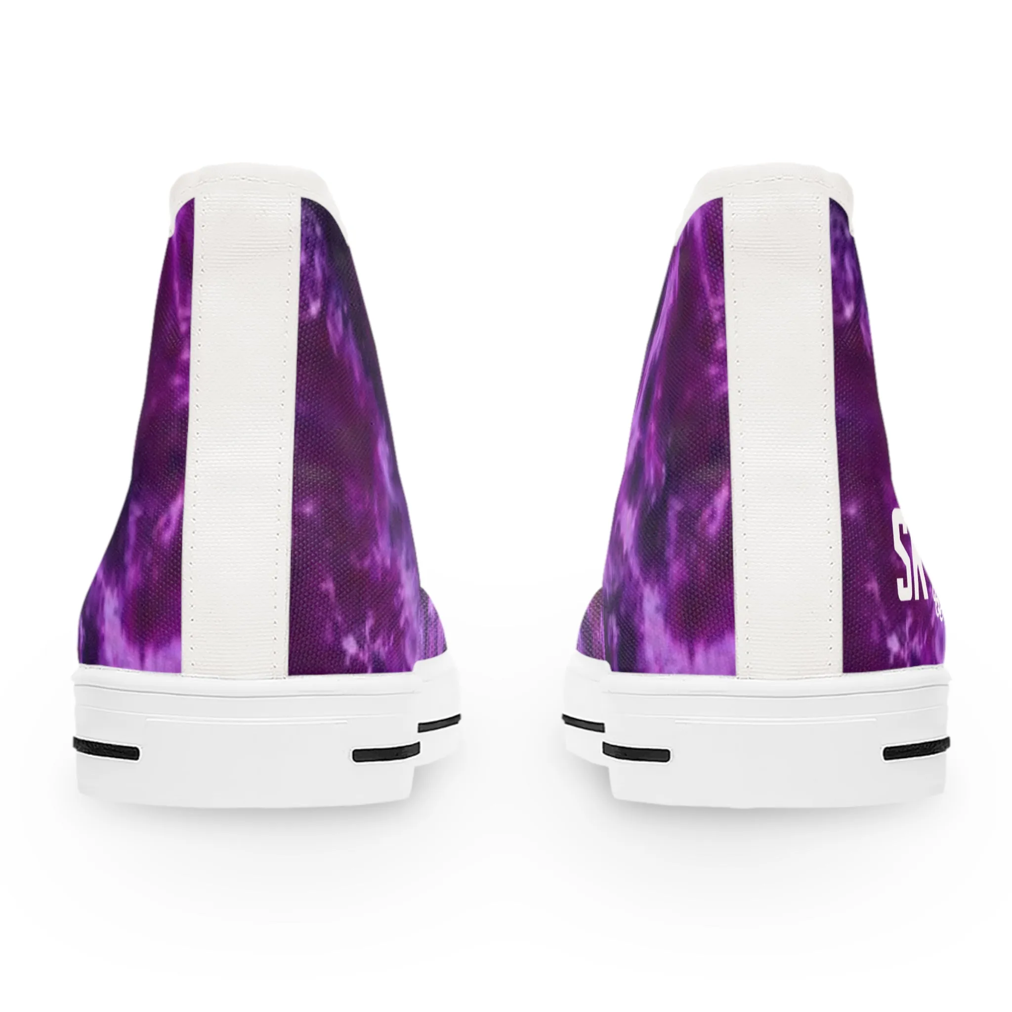 Women's High Top Sneakers - Purple Tie-Dye