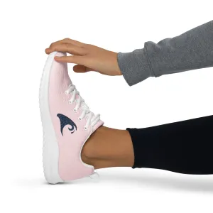 Women’s Soft Pink Athletic Shoes with Blue Extremely Stoked Epic Wave Logo