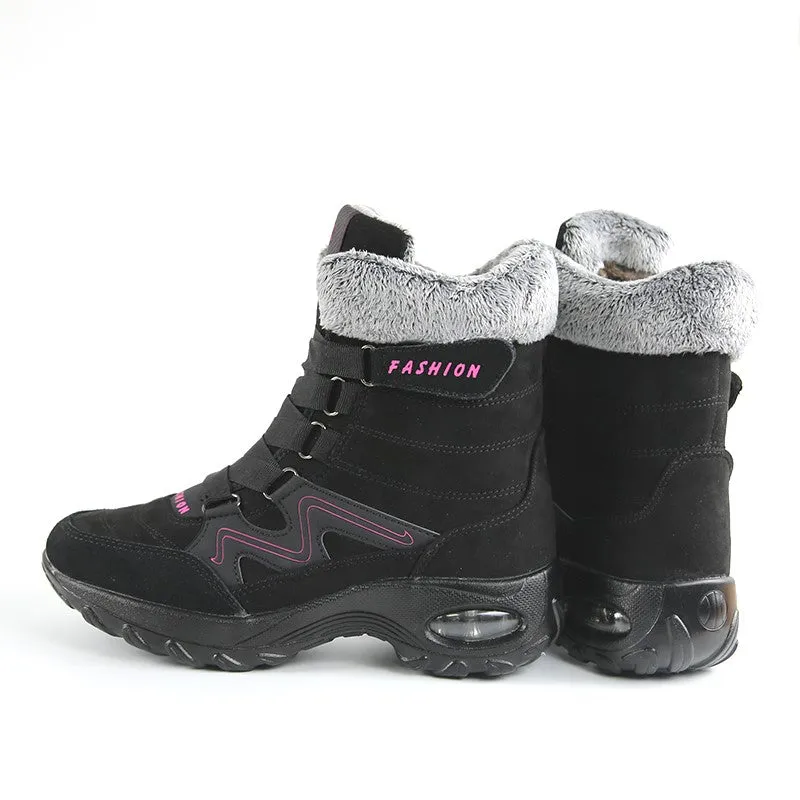 Women's thermal winter plush anti-skid suede boots CL