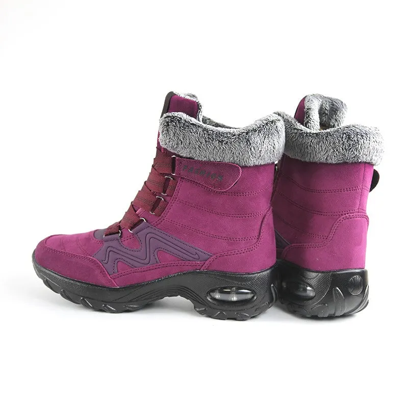 Women's thermal winter plush anti-skid suede boots CL